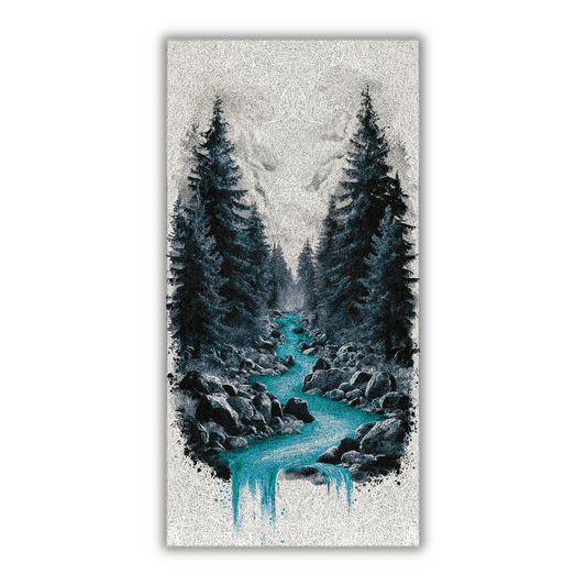 Forest Stream Acoustic Wood Wool Panel (600x1200)